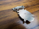Antique Victorian 14k Gold WCTU Womens Suffragette Pinback Prize Pin Medal Badge