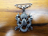 Antique Victorian Religious Silver Royal Army Temperance Medal British Army