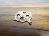 1925 Vintage 9ct Gold Religious Father Mathew Feis Badge Pendant Medal