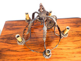 Vintage Spanish Style Wrought Iron Chandelier Ceiling Light Antique Lighting