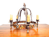 Vintage Spanish Style Wrought Iron Chandelier Ceiling Light Antique Lighting