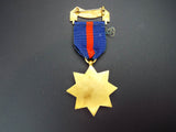 Antique Religious Temperance Army Abstinence Fidelity United Medal Badge Pin