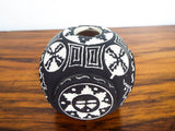 Navajo Native American Signed Incised Pottery ~ S Begay