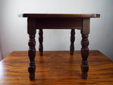 Antique Mission Style California Tiled Side Table Oak Side